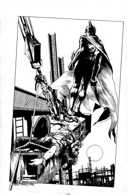 David Roach Arthur Ranson | Batman: Dark Knight Gallery #1 Published Pinup (Batman & the Dead Joker!) 1995 | Romitaman