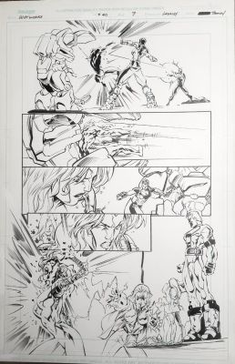 Ken Lashley - Wetworks #40 Pg, Wildstorm $95 | Cool Lines Art