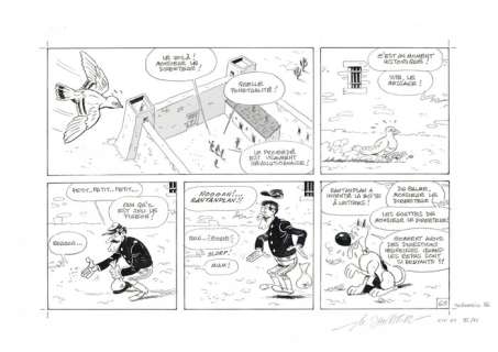 Janvier, Michel - Original gag page - Rantanplan - (1985) | Catawiki