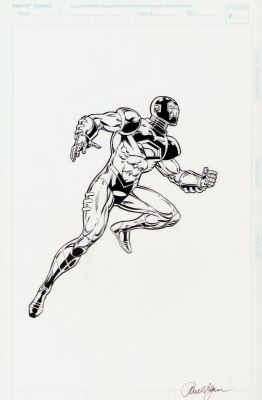 Paul Ryan | Iron Man Ink Art Commission - Signed | Anthony’s Comic Book Art
