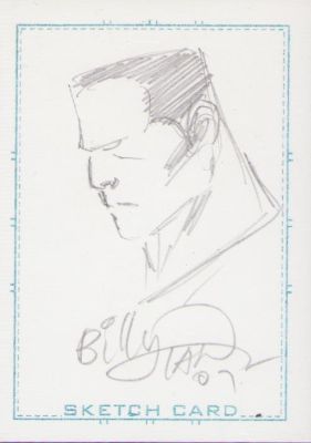 Billy Tan | Colossus From X-Men Hand Drawn Sketch Card - 2007 Signed | Anthony’s Comic Book Art