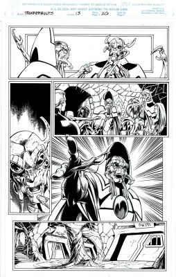 Mark Bagley, Scott Hanna | Thunderbolts #13 P 20 (Action All Over!) 1997 | Romitaman