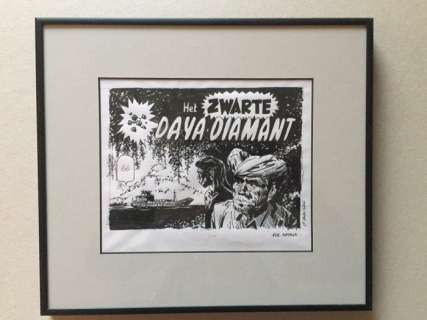 Matena, Dick - Original cover art (unreleased) - Kapitein Rob - Het zwarte Daya Diamant | Catawiki