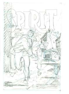 Will Eisner The Spirit #4 Preliminary Cover Art | Bruneau & Co. Auctioneers