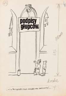 Szymon Kobyliński (1927 - 2002) | Szymon Kobyliński | Ochrona zabytków, ilustracja satyryczna | Desa Unicum