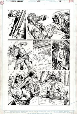 Dick Giordano, Ed Hannigan | Green Arrow #4 P 19 (Giordano Inks! Green Arrow Battling Throughout Entire Page!) Large Art - 1988 | Romitaman