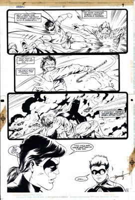 Ray Kryssing, Tom Grummett | Robin #0 P 9 (Historic Death of Jason Todd Robin Relived with Robin -Tim Drake & Nightwing-Dick Grayson!) 1994 | Romitaman