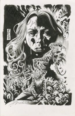 Kyle Holtz | Gates of Hell Issue 3 Page Back Cover | Albert Moy