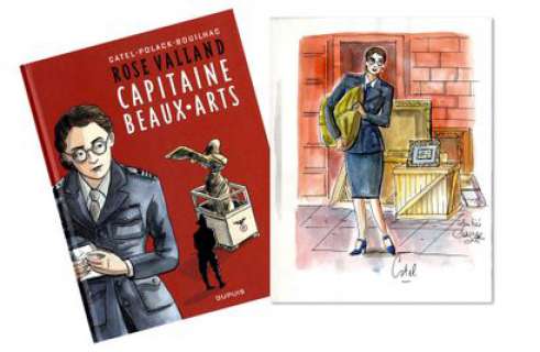 Catel | Rose Valland Dédicace couleur Ã  l’encre de chine et... | Cornette de St Cyr