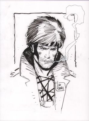 Lee Weeks | Gambit Pencil & Ink Commission - Signed | Anthony’s Comic Book Art