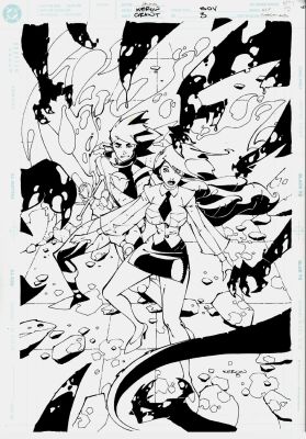 Keron Grant - Son of Vulcan #3 Cover (Son of Vulcan & Pandora Prepare For Battle!) 2005