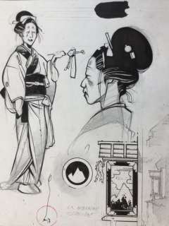 Michetz - Dessin original - Kogaratsu - Personnage féminin | Catawiki