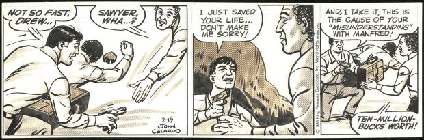 John Celardo | Buz Sawyer daily strip | Galerie Laqua