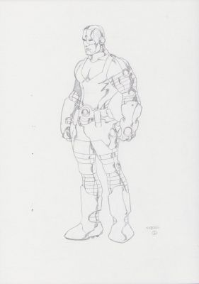 Mike McKone | Cyborg Detailed Pencil Art Commission | Anthony’s Comic Book Art