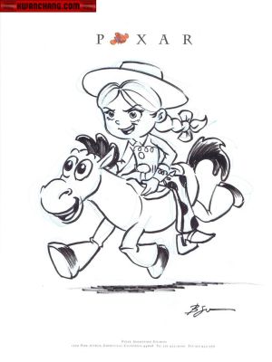 Benjamin Su | Jessie And Bullseye on Pixar Paper | Kwan Chang