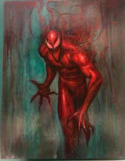 Mike Choi - Mike Choi - Carnage Painting 20 x 16 inch wood panel