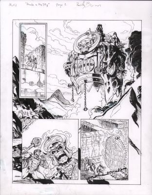 Reilly Brown | Masters of the Universe: the Powers of Grayskull - Arcade in the Sky #1 P.2 - the Castle Gates - Signed - 2026 | Anthony’s Comic Book Art