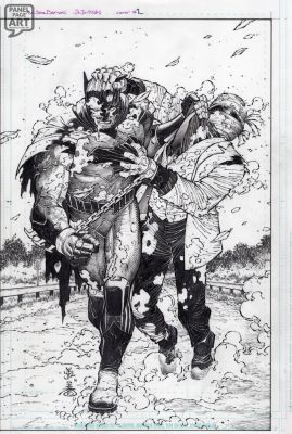 John Romita Jr | All Star Batman 2 Cover | Panel Page Art