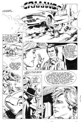 Marcello Rafael Carlo | Planche originale 6 AMICALEMENT VOTRE histoire courte - En avant le western - | Galerie Napoléon