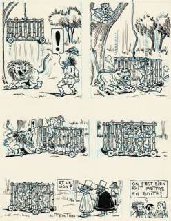 Louis Forton | Les Pieds Nickelés, planche originale Ã  l’encre de… | Septimus