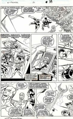 X-FACTOR #51 p.18 Original Marvel Comic Art signed by Terry Shoemaker:Arch Angel | eBay US