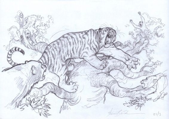 Federico Bertolucci | Love #1 [La tigre] vignetta 111 | Krazy Art Gallery