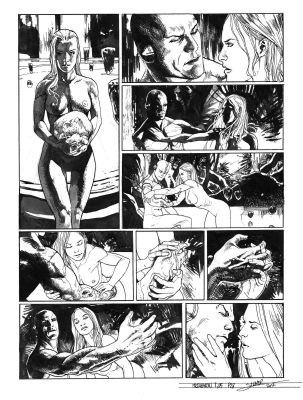 Secher Valentin | Planche originale 28 signée de Méta-Baron T.05 | Galerie Napoléon