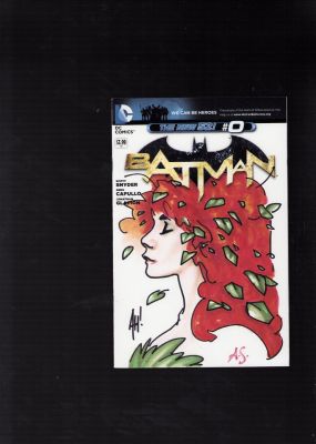 Adam Hughes | Batman #0 2012 - Poison Ivy Painted Cover - Signed By Adam Hughes & Allison Sohn | Anthony’s Comic Book Art