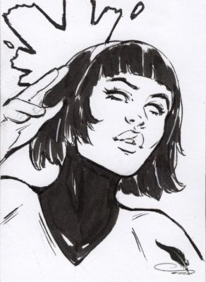 Jordan Gunderson | Tdart 2026 X-Men Sketch Card Drop #14 - Karma New Mutants | TDArt