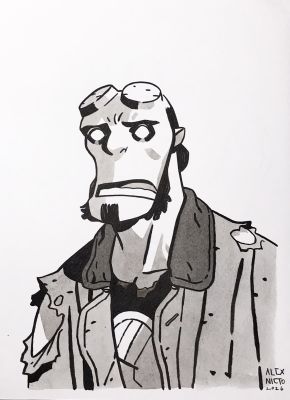 Alex Nieto | Pin-Up Hellboy | The Green Room