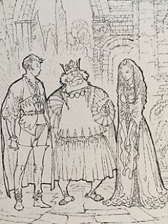 Maïorana, Bruno - Dessin original - Garulfo - Le roi et la princesse (2016) | Catawiki