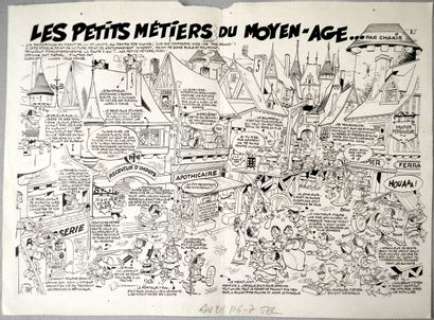 Métiers - Planche... | Métiers - Planche originale de l’histoire : "Les petits... | Farrando