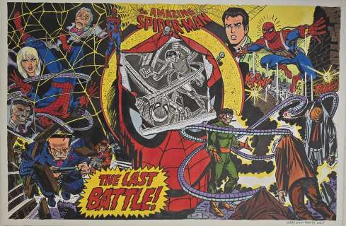 Illustrazione originale Larry Camarda Amazing Spider Man “The last battle” | Venere Comic Art