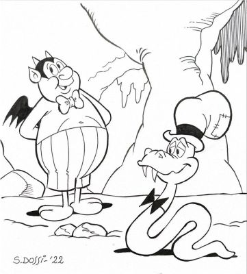 Sandro Dossi | Lot 7 - Geppo - Illustrazione | Finarte