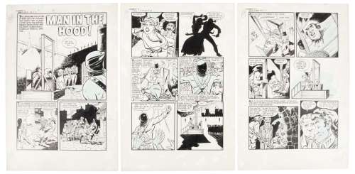 Original Art * POWELL / NOSTRAND * Man In The Hood!" * CHAMBER OF CHILLS #13 | PBA Galleries