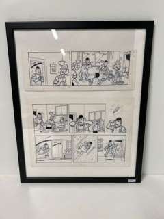 Bande dessinée , planche originale de Bob et Bobette,… | Rops