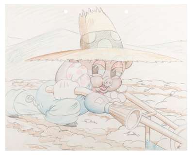 A “Porky’s Spring Planting" Layout Drawing. | Van Eaton Galleries
