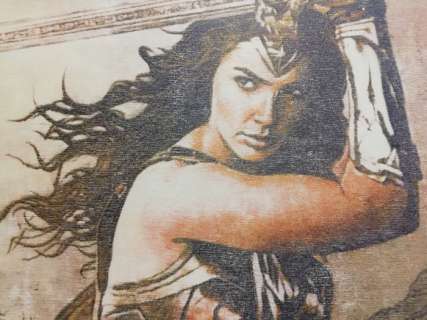 WONDER WOMAN  - Original artwork on a wooden plate - 29,7 x 21 cm - EO - (2018) | Catawiki