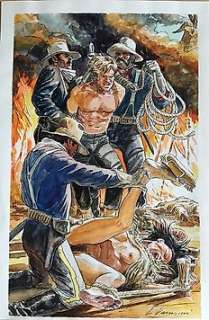 Ken Parker - Luca Vannini - original illustr. - Page volante 