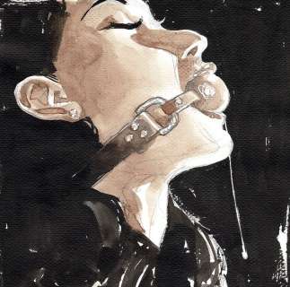 Bleda, Sergio - Original drawing - Ball In Her Mouth - EO | Catawiki