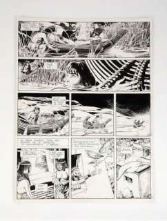 RAMAIOLI Georges L’horus... - Lot 570 - RAMAIOLI Georges L’horus de Nekhen Planche 24 de l’album...