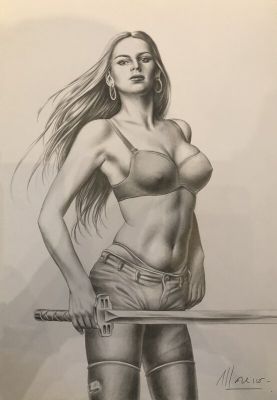 Marc Moreno | Le Régulateur - Hestia Katana | 2DGalleries