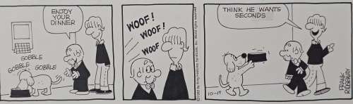 Original Daily Strip Mr. Abernathy Frank Ridgeway 10-17-1992 | Venere Comic Art