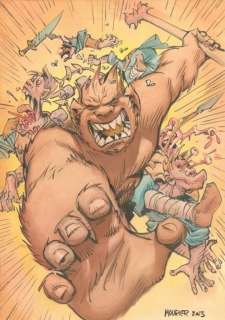 Mourier. Illustration originale Trolls de Troy | BDEnchères