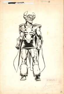 Rich Buckler | Official Handbook of the Marvel Universe Heimdall Pin-Up | La French Collection