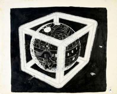 Rene Laloux / Moebiu... | ILLUSTRATION POUR LE MAITRE DU TEMPS (scène finale... | Coutau Bégarie