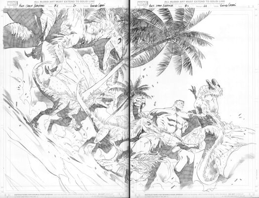 Hulk: Smash Everything! Double Page Splash Vincenzo Carratù | Comix Art Studio