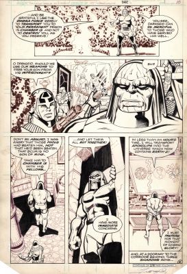 George Perez, Frank McLaughlin | Justice League 185 - Darkseid Rising! By George Perez And Frank McLaughlin - For Sale | ComicArtFans Classifieds
