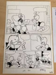 Endre LukÃ¡cs - Originele pagina H70dd19a - Donald Duck nr. 42 - (p.1) "Het eetgeluk van Donald" - (1971) | Catawiki