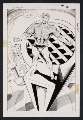 Keith Giffen, Curt Swan, Al Vey | Aquaman #5 (1989) Page 14 Layouts By Keith Giffen, Pencils By Curt Swan, Inks By Al Vey | ComicArtFans Classifieds